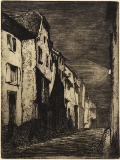 Straat in Saverne uit Twaalf etsen uit de natuur, 1858 door James Abbott McNeill Whistler